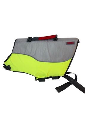 Kong Dog Life Jacket Vest XL 50-80 Pounds Yellow and Gray